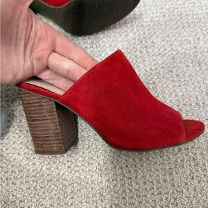 BP Nordstrom block heeled mule SZ 8